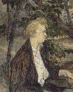 Henri De Toulouse-Lautrec Woman Seated in a Garden oil on canvas